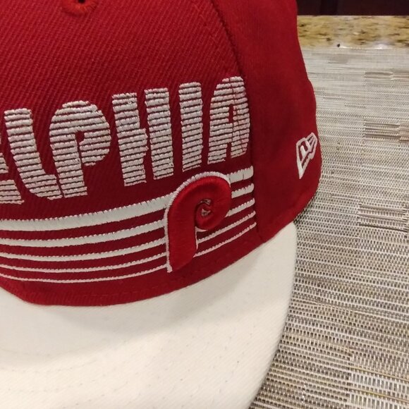 Philadelphia Phillies New Era Cooperstown Collection Fitted Hat Size 7 1/2 - Picture 2 of 11
